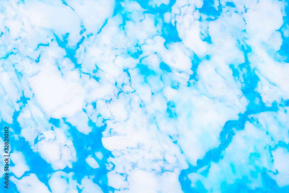 Fototapeta premium Blue marble pattern nature background