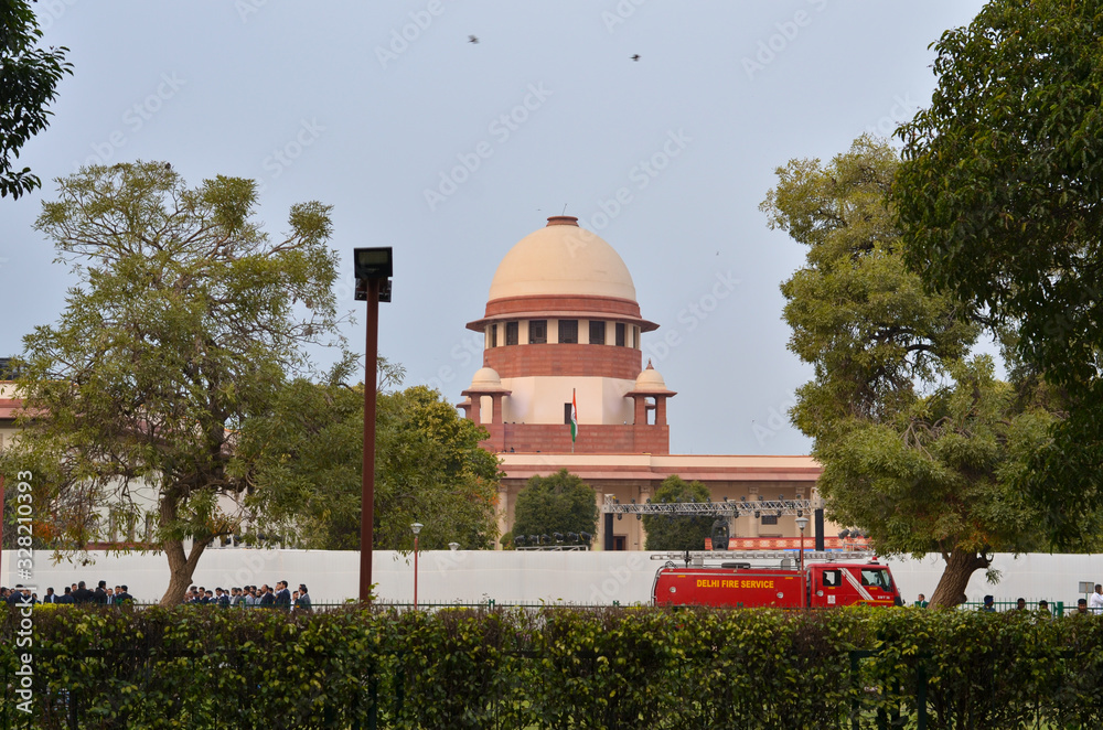 Φωτογραφία The Supreme Court of India, New Delhi is a Symbol of justice, highest judicial and constitutional court under the Constitution of India, court, with the power of judicial review