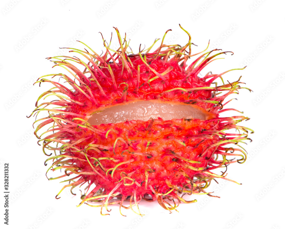 Rambutan an isolated on white background with clipping path