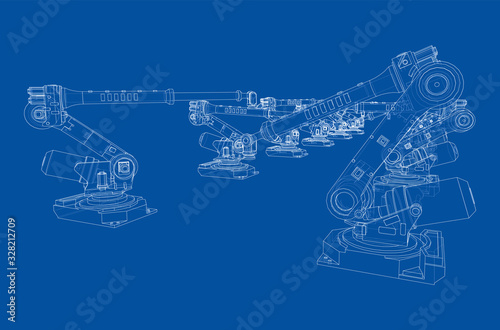 A industral robots manipulators