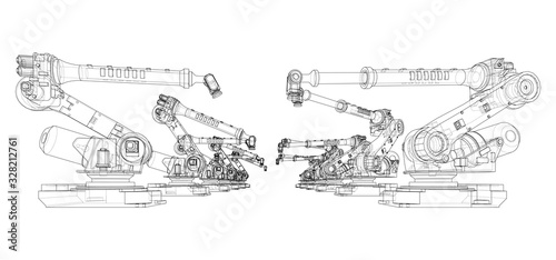 A industral robots manipulators