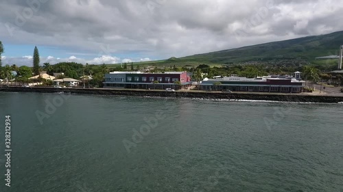 Drone View of Popular Tourist Destination on Island of Maui, Hawaii, Aerial photo