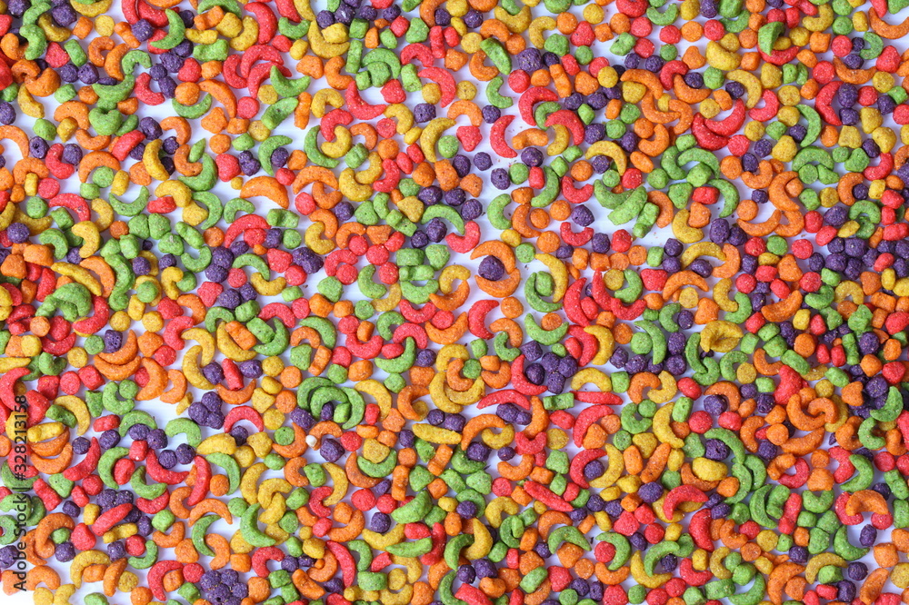 Dry cat food as background