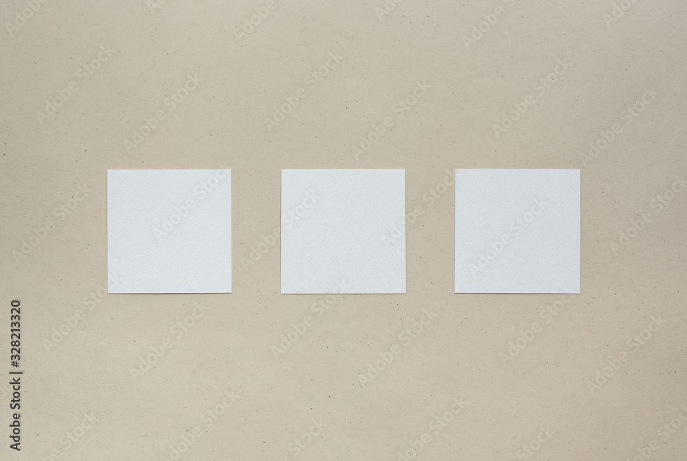 Empty eco paper sheets background shadow overlay