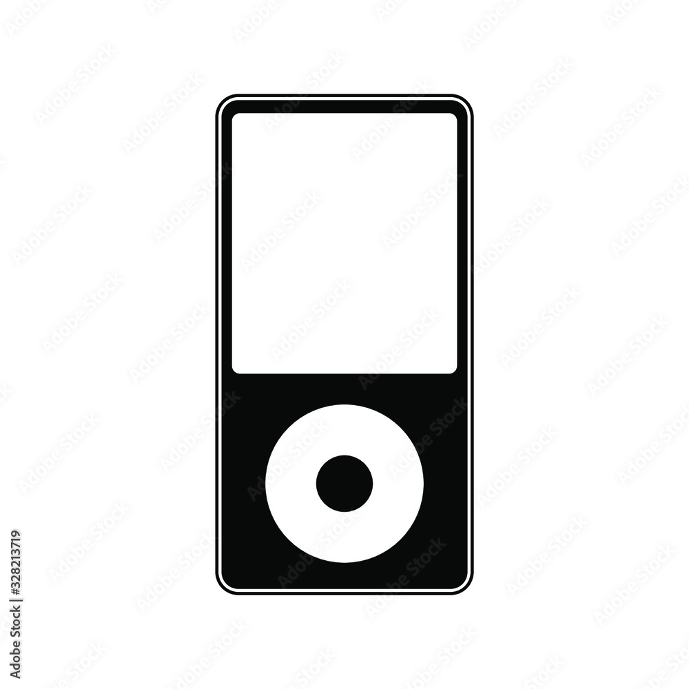music player and video, flat design icon music player and video, flat design icon