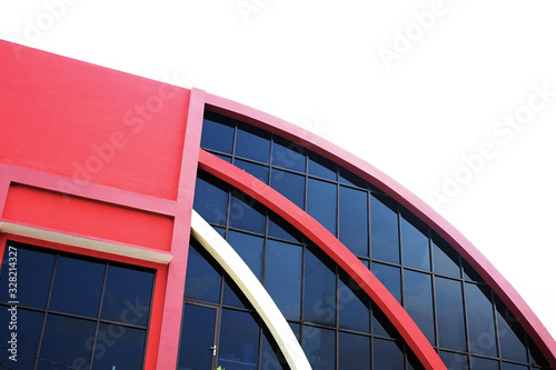 Black and red building background photo