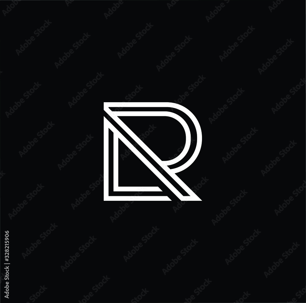 Initial based modern and minimal Logo. RL LR letter trendy fonts ...