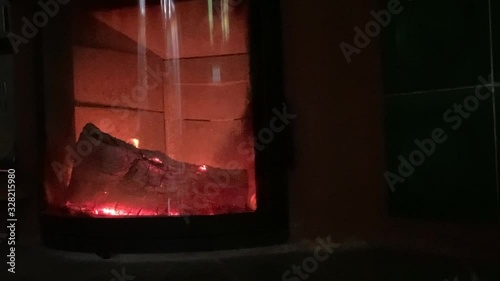 fireplace cosy winter mood timelapse