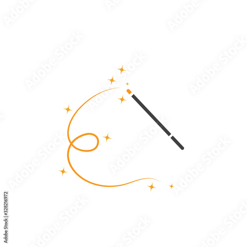 wand magic  vector icon illustration design