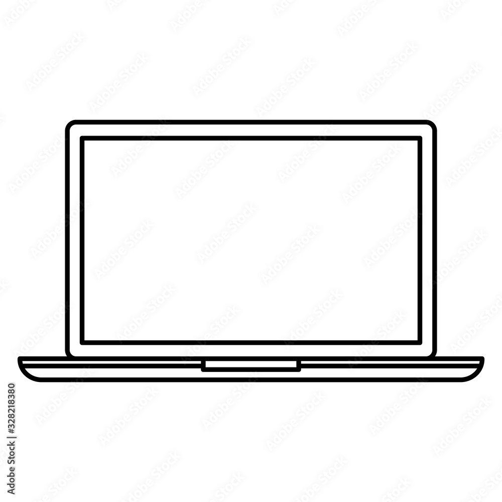Isolated digital laptop vector design Isolated digital laptop vector design