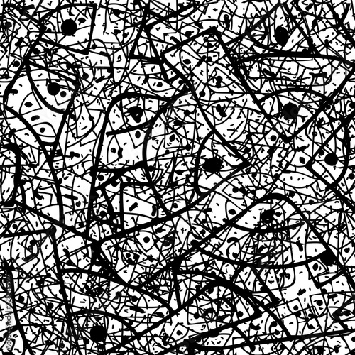 Black and white grunge texture. Abstract ink template