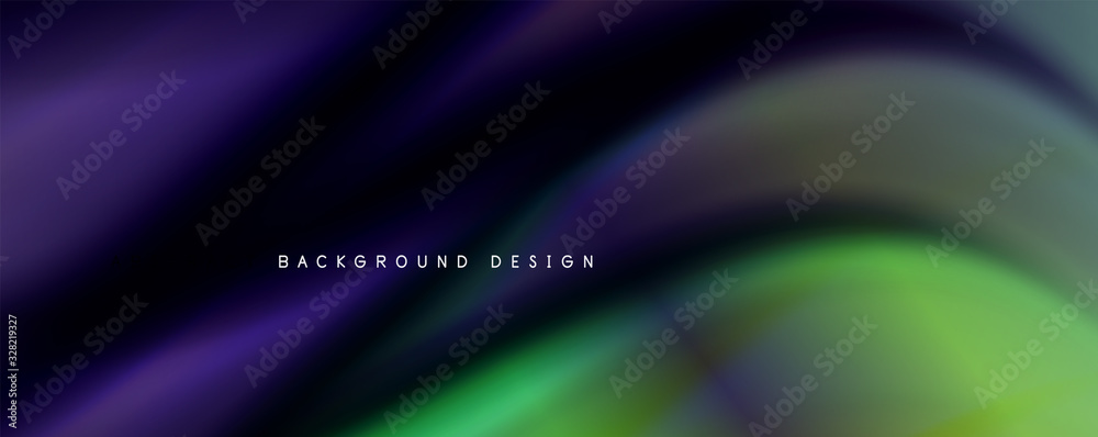 Wave liquid style lines with shadows and light on gradient background Wave liquid style lines with shadows and light on gradient background