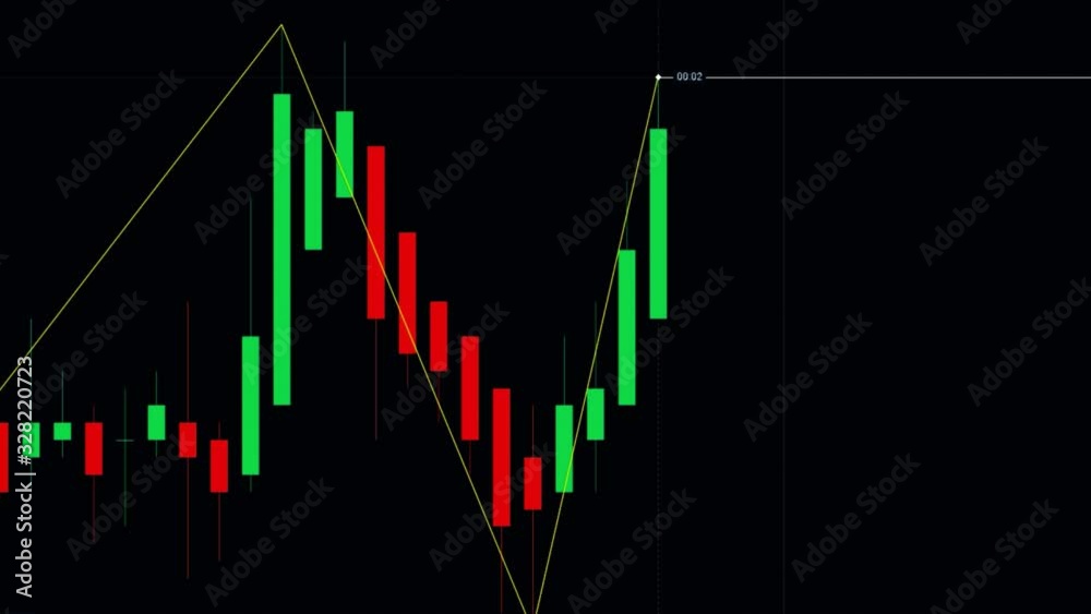 illustration of a candle chart chart to see the movement of stocks or so on with a dark background illustration of a candle chart chart to see the movement of stocks or so on with a dark background