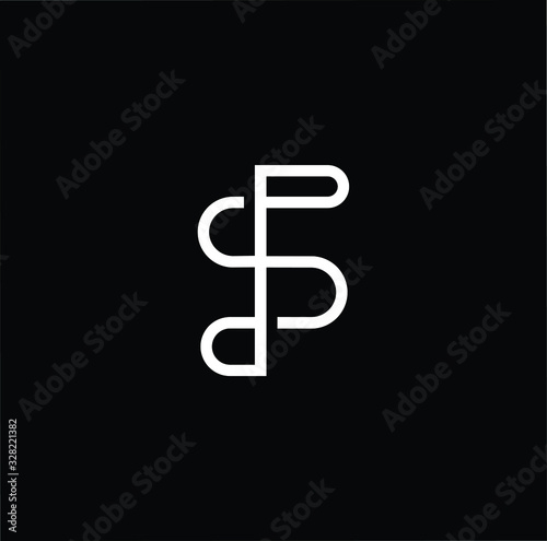 Initial based modern and minimal Logo. SP PS SD DS letter trendy fonts monogram icon symbol. Universal professional elegant luxury alphabet vector design