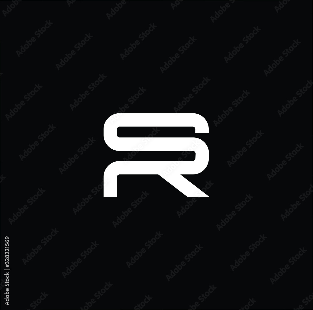 Initial based modern and minimal Logo. SR RS letter trendy fonts monogram icon symbol. Universal professional elegant luxury alphabet vector design Initial based modern and minimal Logo. SR RS letter trendy fonts monogram icon symbol. Universal professional elegant luxury alphabet vector design