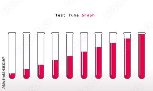 illustration of test tube graph