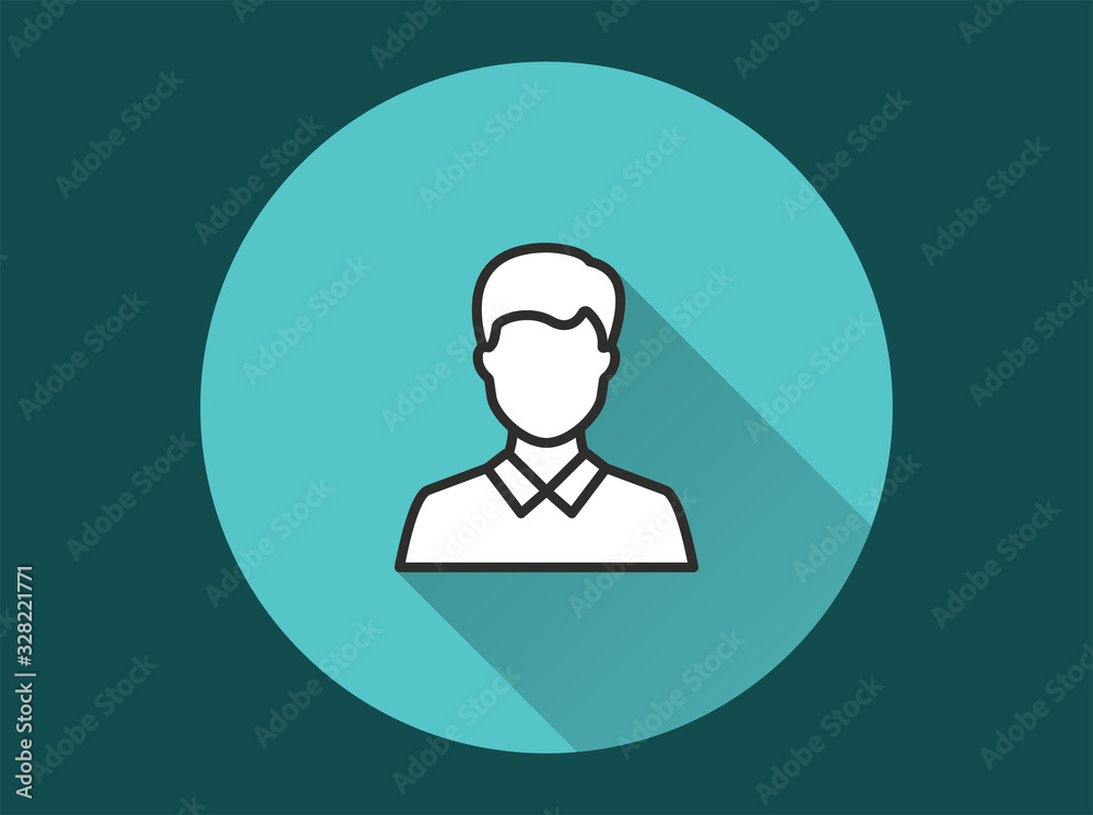 Businessman icon for graphic and web design. Businessman icon for graphic and web design.