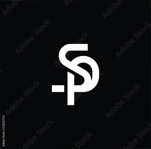 Initial based modern and minimal Logo. SP PS letter trendy fonts monogram icon symbol. Universal professional elegant luxury alphabet vector design