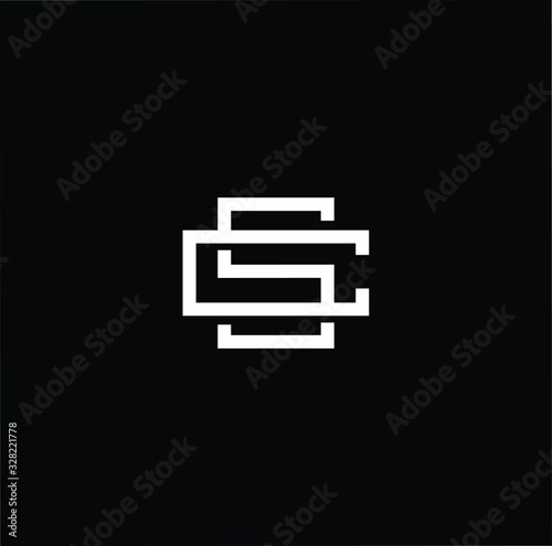 Initial based modern and minimal Logo. SC CS letter trendy fonts monogram icon symbol. Universal professional elegant luxury alphabet vector design