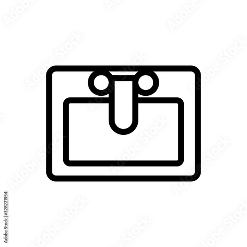 Sink icon vector. Thin line sign. Isolated contour symbol illustration
