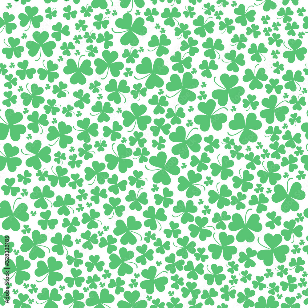 Seamless vector clover background for St. Patrick's Day Seamless vector clover background for St. Patrick's Day