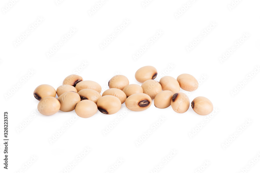 Soy bean isolated on white background raw food drink object design Soy bean isolated on white background raw food drink object design