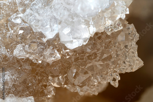 Vászonkép Crystal crystals in macro view.