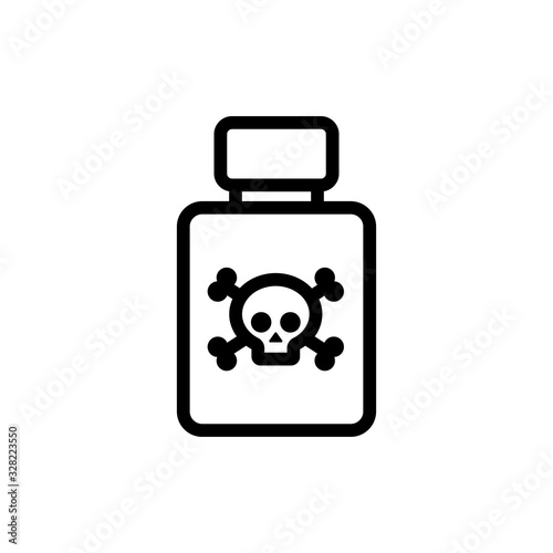 Insect control icon vector. Thin line sign. Isolated contour symbol illustration