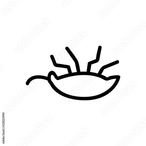 Insect control icon vector. Thin line sign. Isolated contour symbol illustration