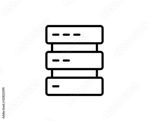 Server line icon