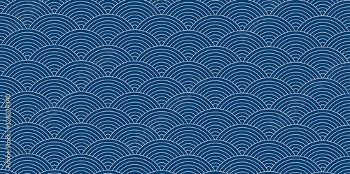 海　波　和紙　背景