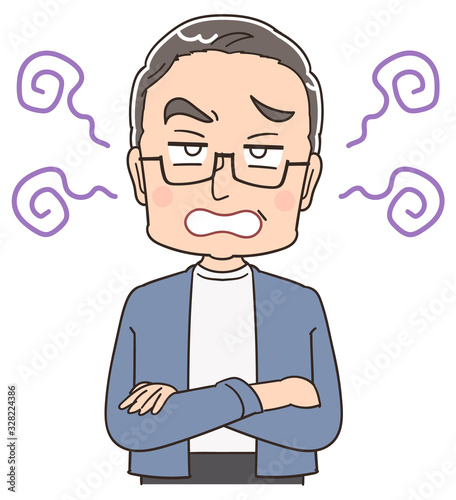 おじいさん シニア 祖父 おじいちゃん 男 おじさん イラスト マンガ