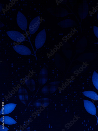 Beautiful closeup textures abstract color black and blue granite tiles floor and  flowers purple granite rock wall pattern wallpaper and black and black tiles floor background