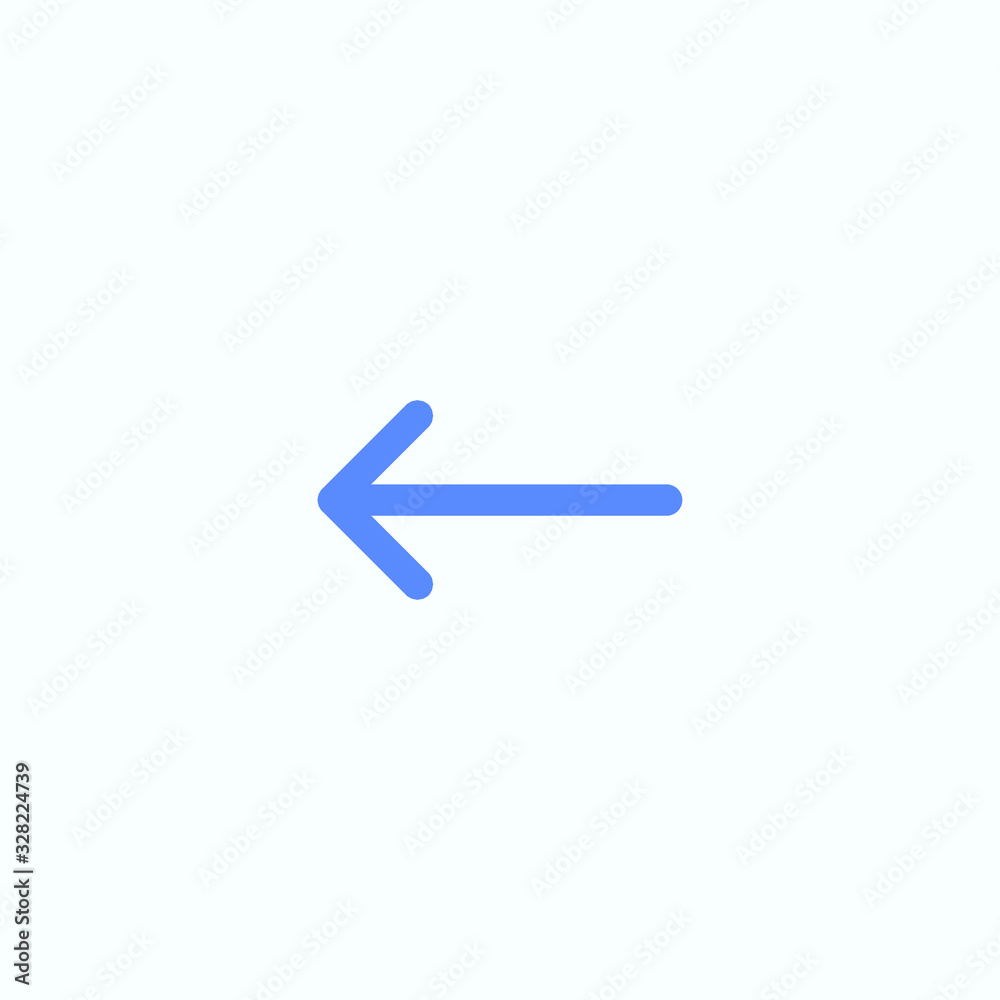 Backspace icon illustration. Rounded and thin vector icon of the backspace symbol. Backspace icon illustration. Rounded and thin vector icon of the backspace symbol.