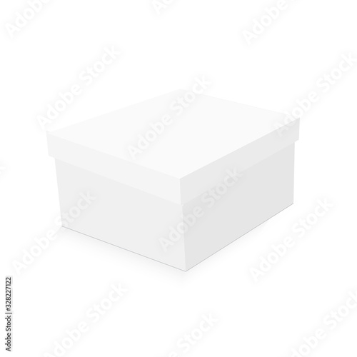 Blank paper or cardboard shoebox template . Vector © Rafael