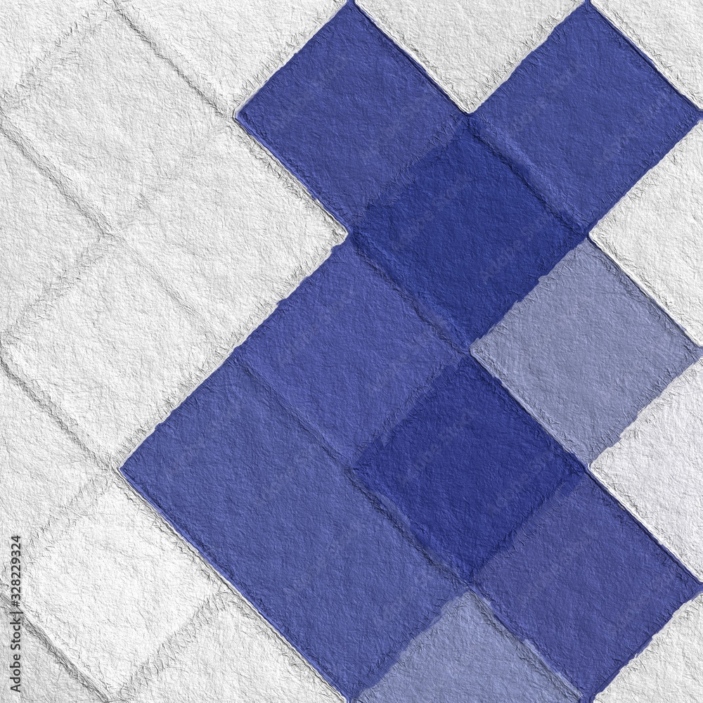 Fototapeta premium colorful abstract mosaic with a rough texture background. colorful square pattern background. Picture for creative wallpaper or design art work. Backdrop have copy space for text.