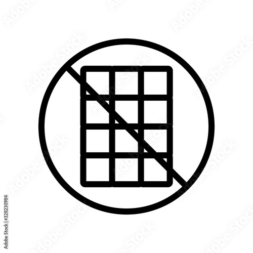 diabetes icon vector. Thin line sign. Isolated contour symbol illustration