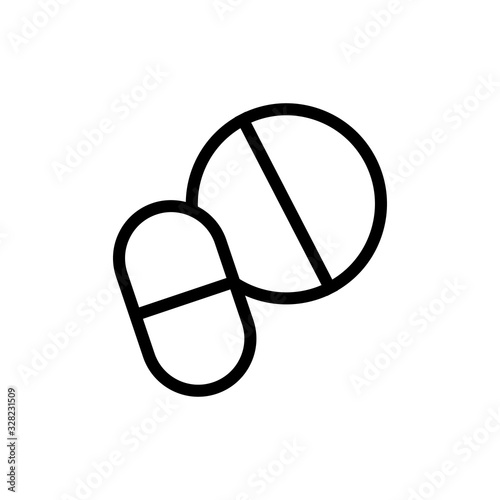 Diabetes is a diabetes vector icon. Thin line sign. Isolated contour symbol illustration