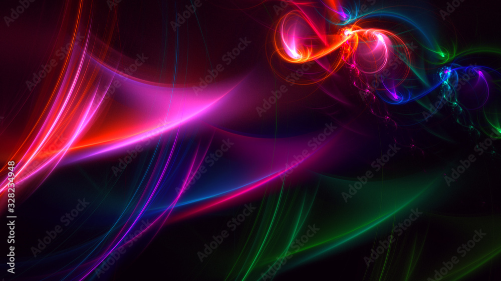 Fractal 3D rendering abstract and shiny background Fractal 3D rendering abstract and shiny background
