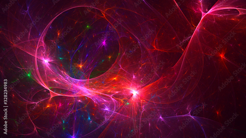 Fractal 3D rendering abstract and shiny background Fractal 3D rendering abstract and shiny background