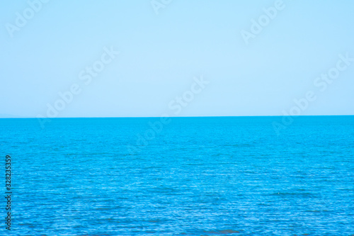 Sea background, marine background, sea on a clear, sunny day, place for text.