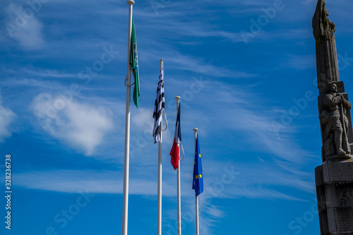 4 drapeaux. photo