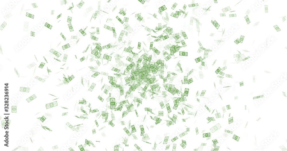 Dollar icon explosion