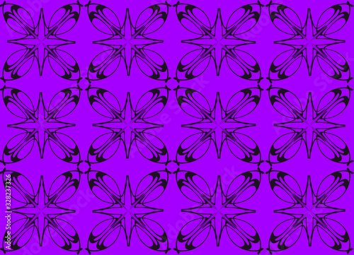 Seamless pattern design with floral background elements, beautiful ornaments