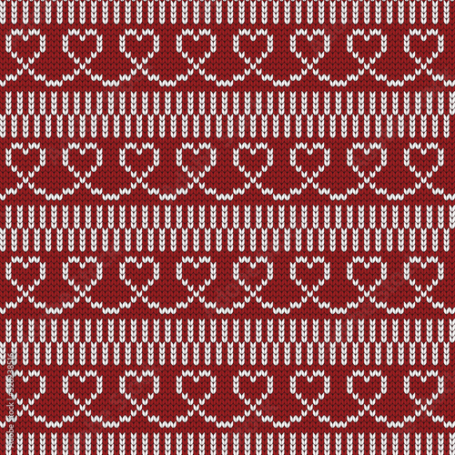 Vector seamless pattern hearts