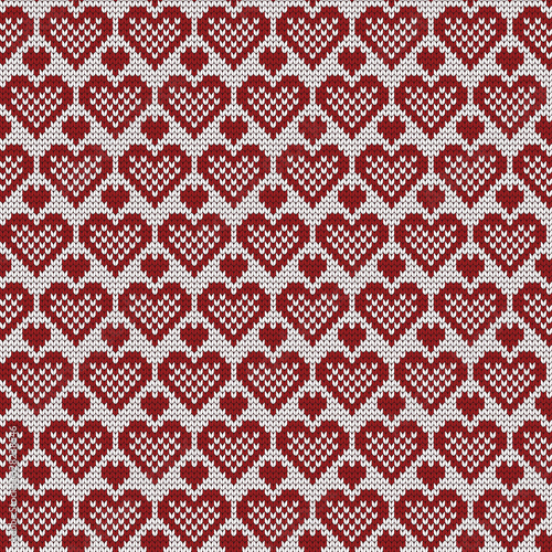 Vector seamless pattern hearts