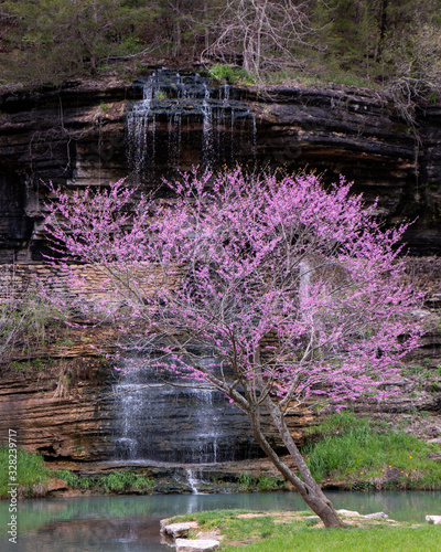 Waterfall in the Ozarks in Missouri photo