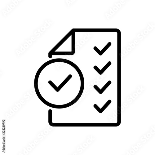 Audit company icon vector. Thin line sign. Isolated contour symbol illustration