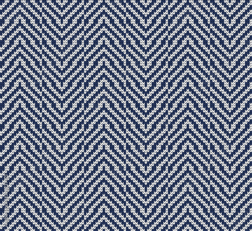Knitted seamless pattern herringbone.