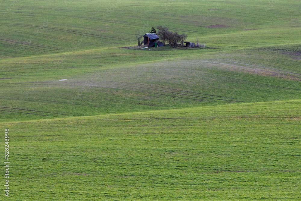 South moravia winter view, Czech. South moravia winter view, Czech.